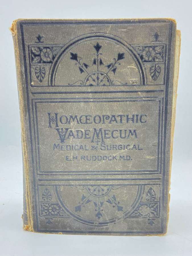 Antique Homeopathic Vade Mecum Published 1883 By Harris Ruddock