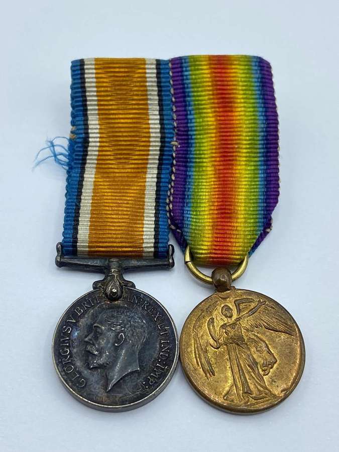 WW1 Contemporary Miniature Medals Including Victory And War Medal