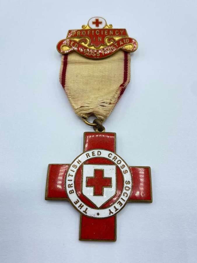 WW2 Proficiency In British Red Cross First Aid Medal To J Rodger