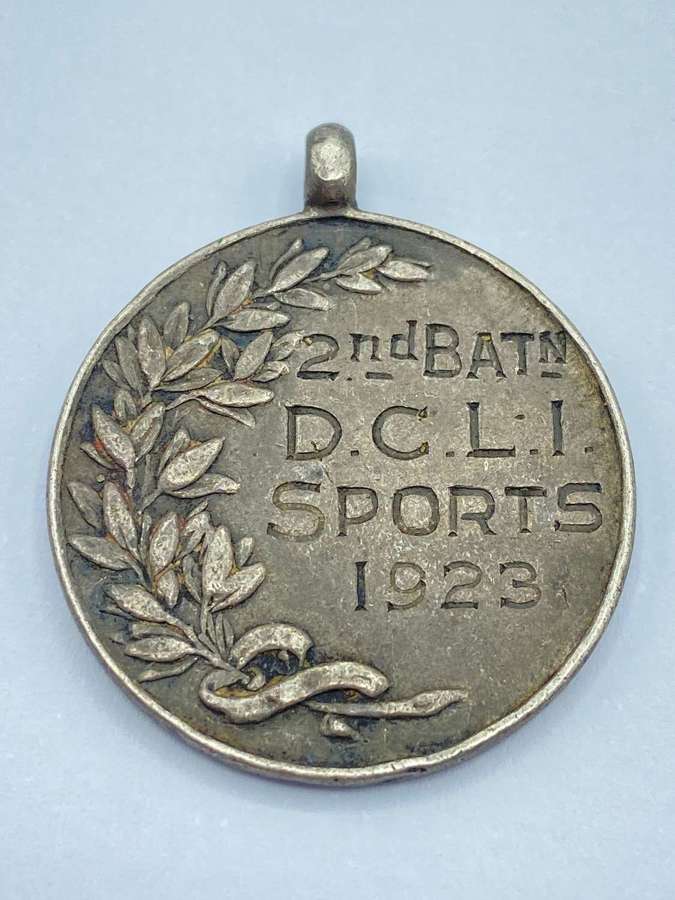 Post WW1 2nd Battalion Duke of Cornwall's Light Infantry Silver Medal