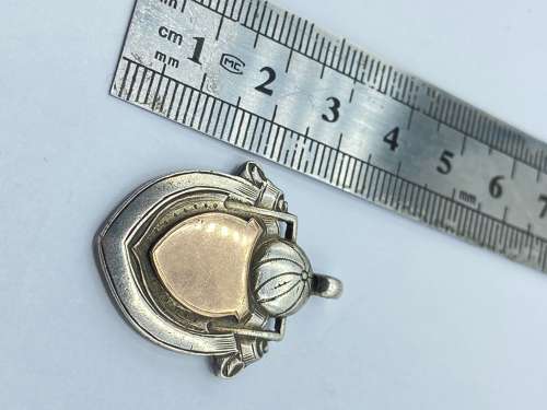 Pre WW2 Royal Navy HMS Delhi 1928-29 Football Silver Hallmarked Medal