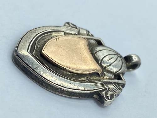 Pre WW2 Royal Navy HMS Delhi 1928-29 Football Silver Hallmarked Medal