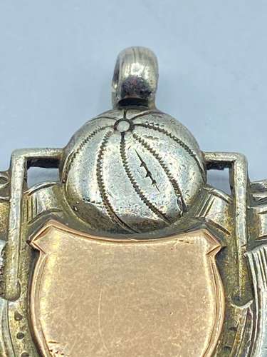 Pre WW2 Royal Navy HMS Delhi 1928-29 Football Silver Hallmarked Medal