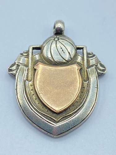 Pre WW2 Royal Navy HMS Delhi 1928-29 Football Silver Hallmarked Medal