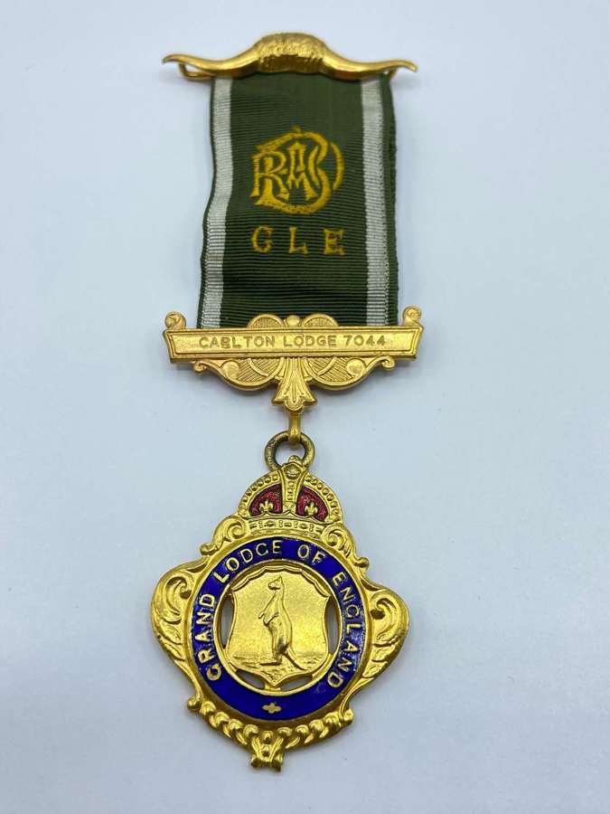 Vintage RAOB Grand Lodge Of England Carlton Lodge No7044 Jewel