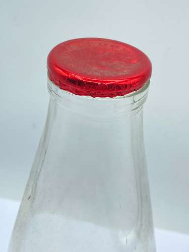 Vintage Lightfoots Dairy Hordle Advertising Glass Milk Bottle