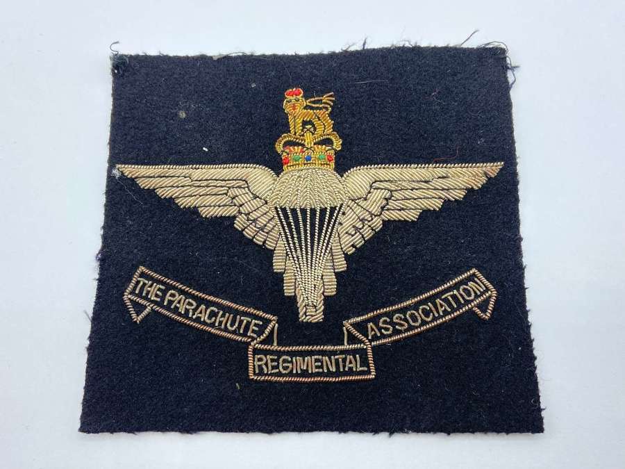 Post WW2 British Parachute Regiment Association Bullion Blazer Patch