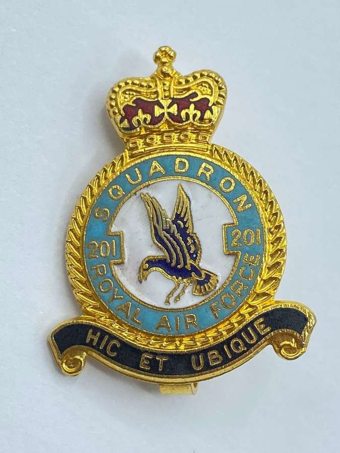 Post WW2 British No. 201 Squadron RAF Royal Air Force Veterans Badge