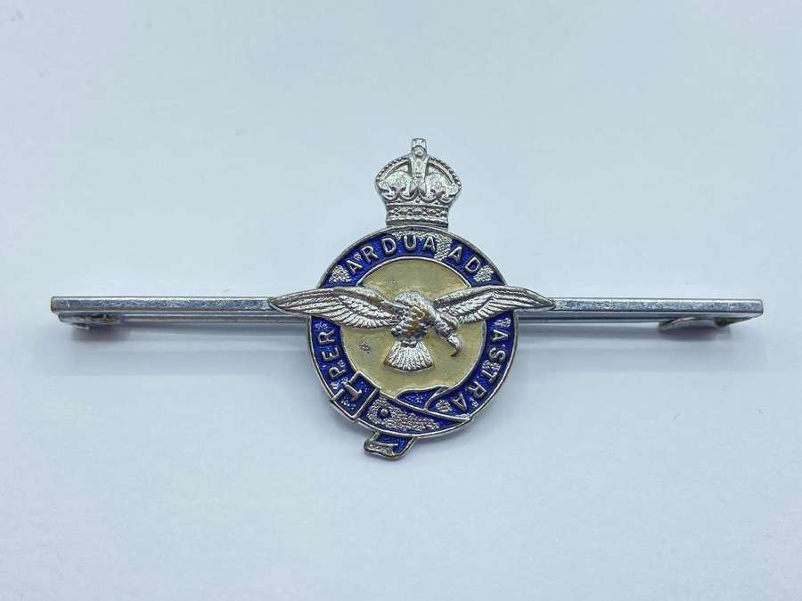 WW2 Period Royal Air Force RAF Sweethearts Silver Tone Brooch