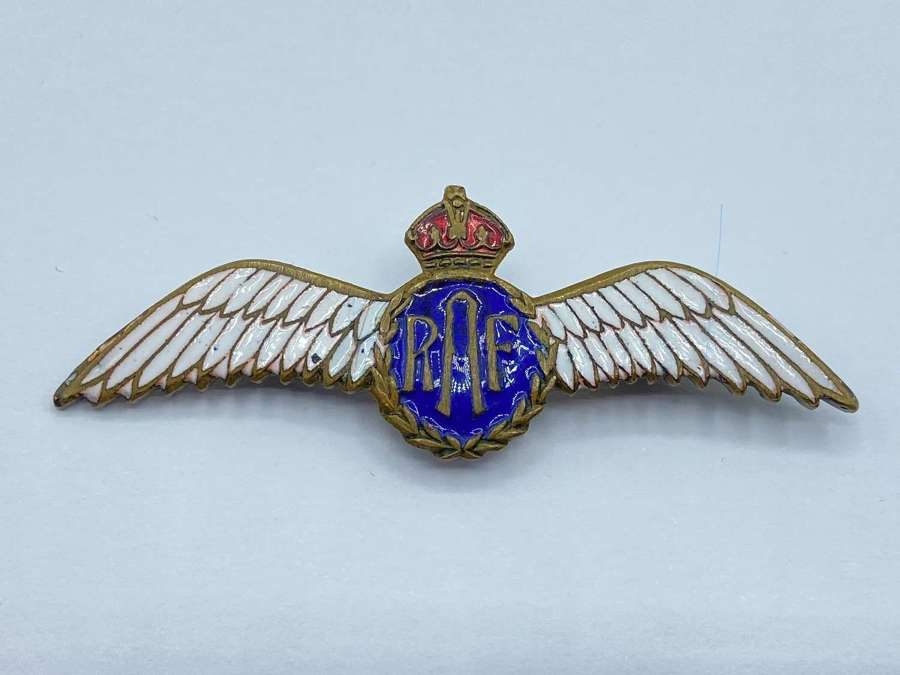 WW2 Period Royal Air Force RAF Sweethearts Enamel Brooch