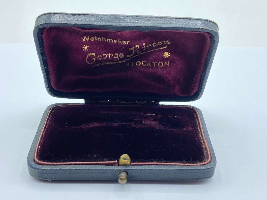 Antique 1910s Domed Top Brooch Box By Watchmaker George Kirton Stockto