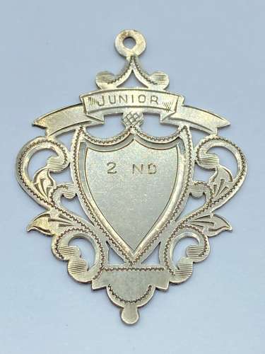 Antique Art Nouveau Sterling Silver 2nd Junior Physical Training Fob