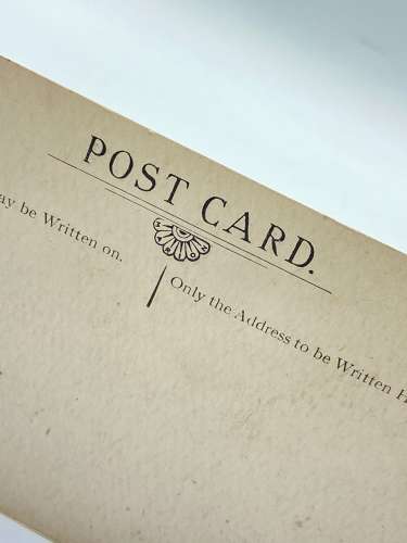 Antique 1910 Death Bed of His Majesty King Edward VII Postcard