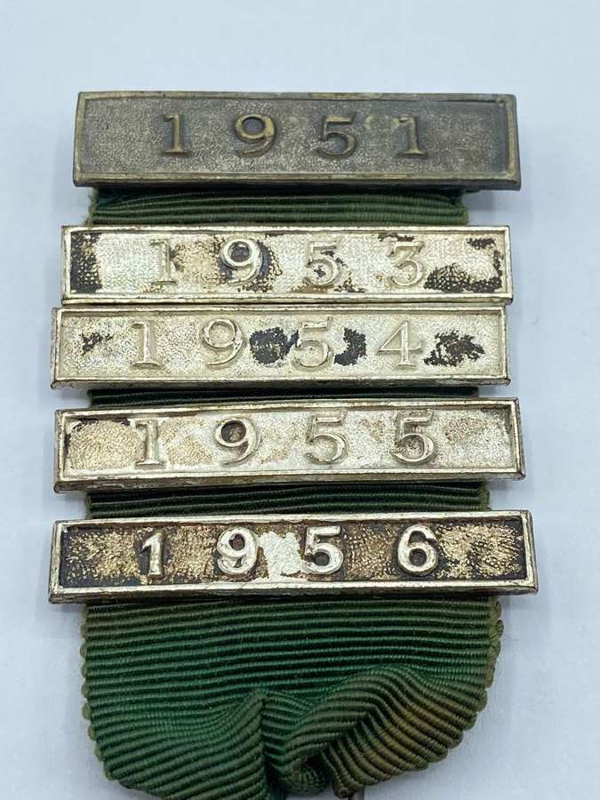 Vintage 1951 To 1956 5 Years Safe Driving Competition Medal
