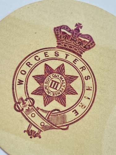 WW1 3rd Battalion Worcestershire Regiment Embossed Crest Letter Head