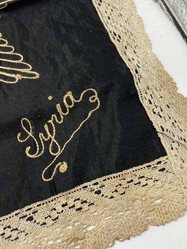WW2 RASC Embroidered Egypt Palestine & Syria Table Runner