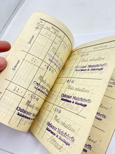 WW2 German Miet Quittungs Buch Receipt Book