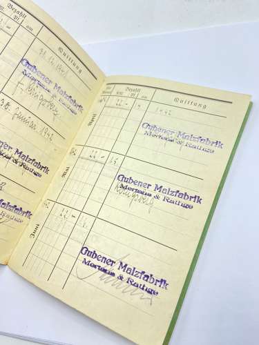 WW2 German Miet Quittungs Buch Receipt Book