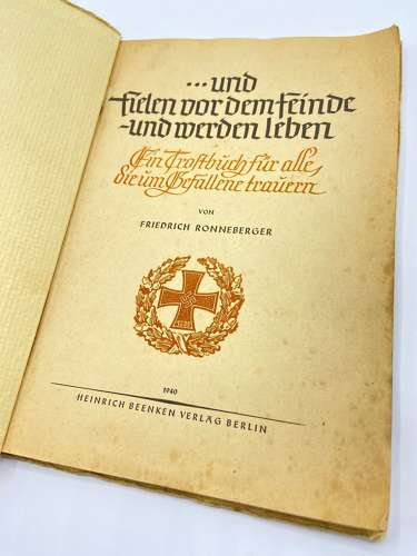WW2 German Book Titled “And Fell Before The Enemy”