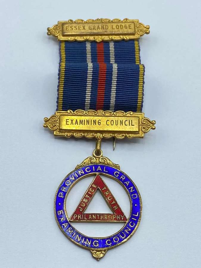 Vintage Silver Marked RAOB Provincial Grand Examining Council Jewel
