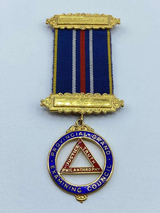 Vintage Silver Marked RAOB Provincial Grand Examining Council Jewel