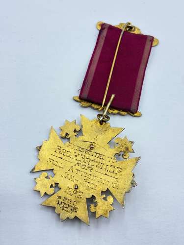 Antique Silver RAOB Pride Of Braintree Lodge Full Attendance Jewel