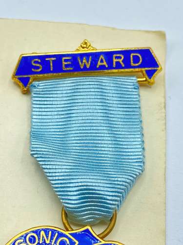 Vintage Royal Masonic Institution For Boys 1974 Stewards Jewel & Box