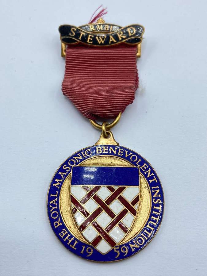 Vintage Royal Masonic Benevolent Institution RMBI 1959 Jewel