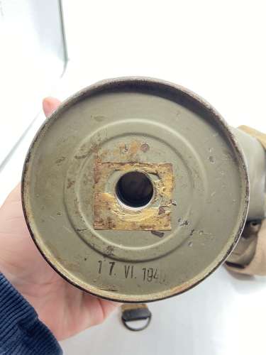 WW2 1941 Dated Czechoslovakian Made German Eckhardt Gas Mask