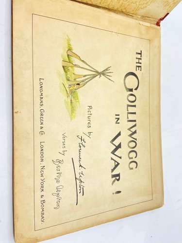 Antique 1903 New Edition, The Golliwogg In War By Florence Upton