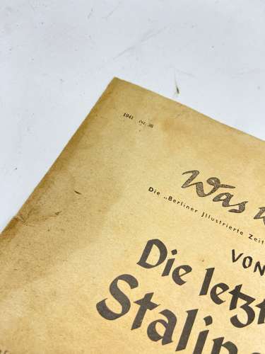 Rare WW2 German Newspaper Titled “The Last Days Under Stalins Rule”