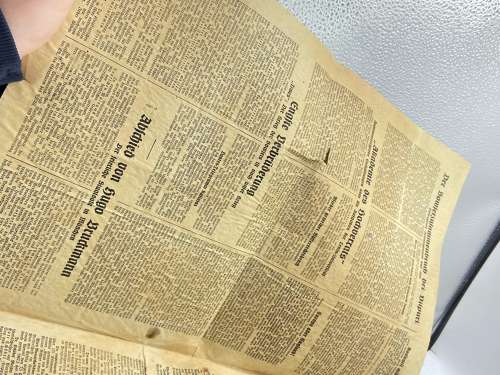 WW2 German 1941 Dated Nordhorn NSDAP Newspaper