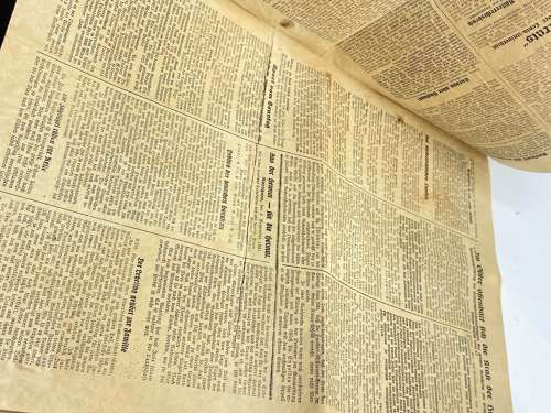 WW2 German 1941 Dated Nordhorn NSDAP Newspaper