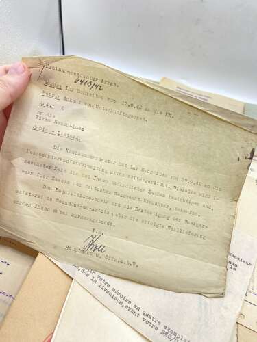 WW2 German Requisition Of French Goods From The Town Of Arras Group
