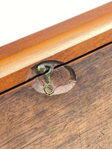 Antique Victorian Portable Oak Writing Desk/ Slope