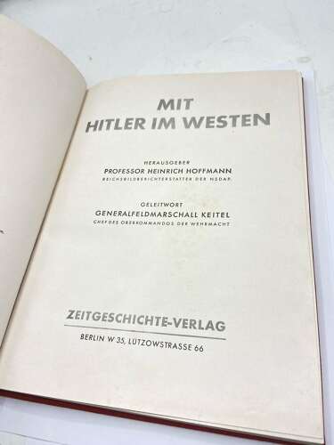 WW2 German “Mit Hitler im Westen” With Hitler in the West Book