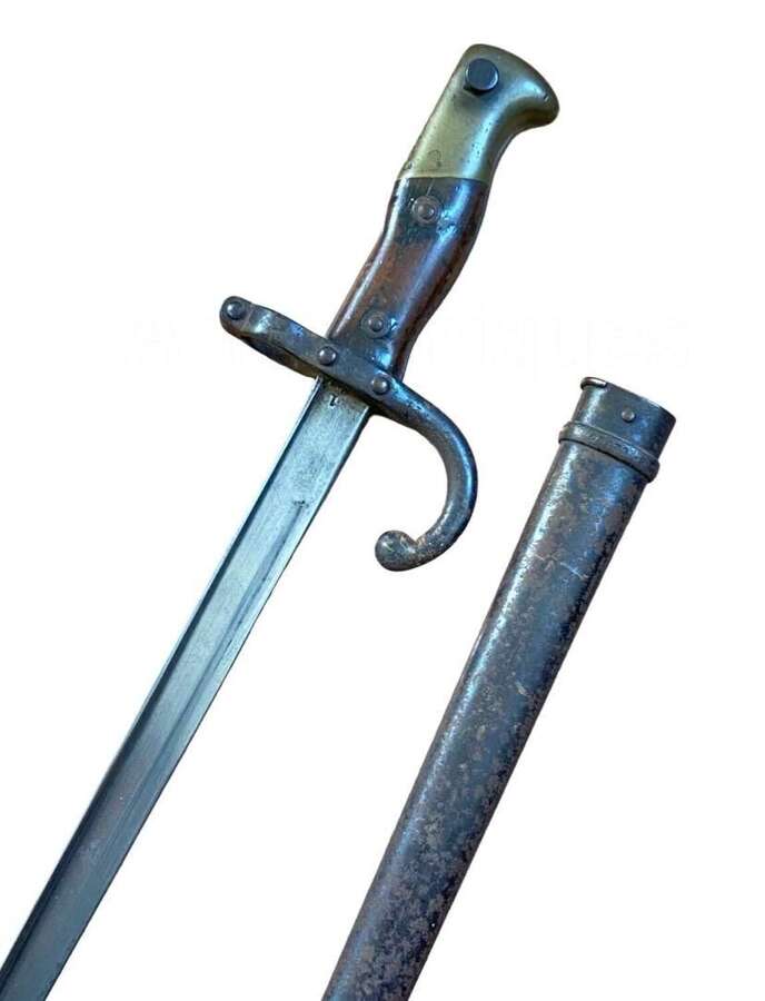 WW1 French M1874 Gras Sword Bayonet & Scabbard