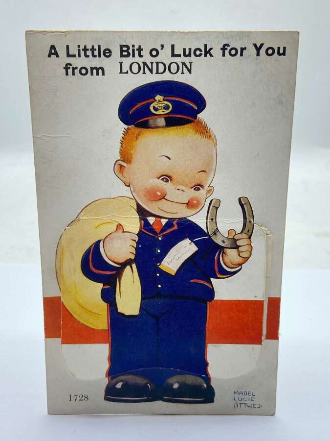 Antique GPO A Little But Of Luck From London Photo Souvenir Postcard