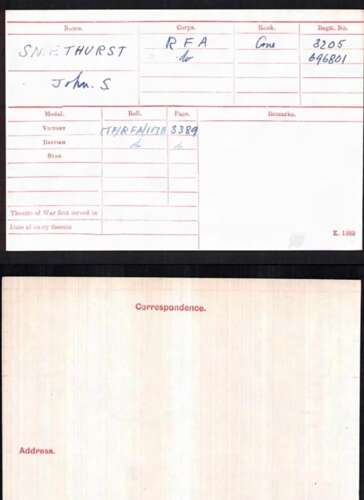 WW1 Bolton- Lancashire Family Smethurst Medal Grouping & Research
