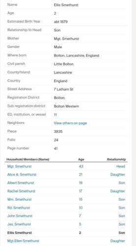 WW1 Bolton- Lancashire Family Smethurst Medal Grouping & Research