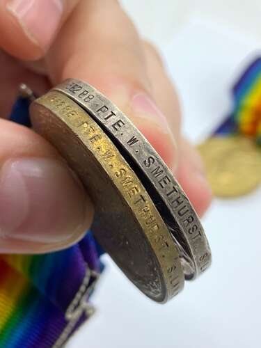 WW1 Bolton- Lancashire Family Smethurst Medal Grouping & Research