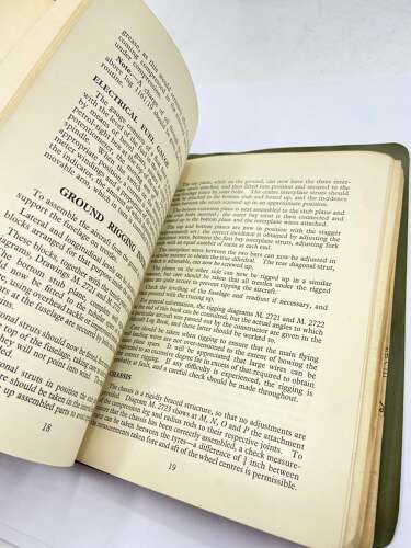 WW2 1940 RAF Manual Of Instructions For The De Havilland Dragon Six