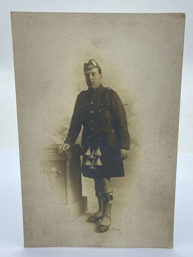 WW1 Period Scottish Regimental Portrait Photograph (F)