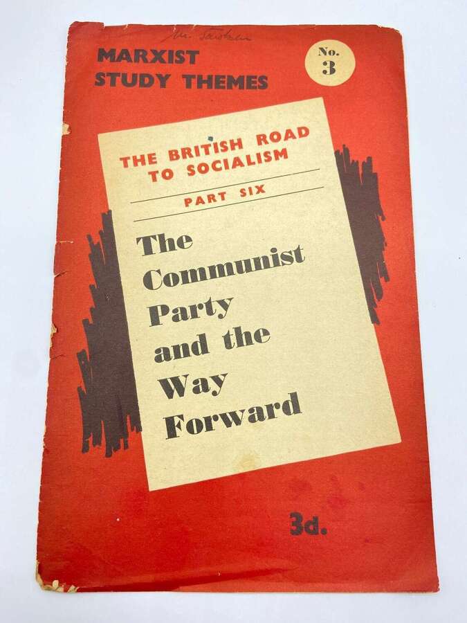 Post WW2 1951 Marxist Study Themes, The Communist Party And The Way Forwards