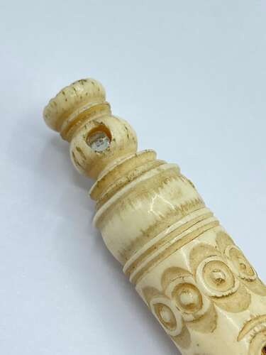 Antique Carved Bovine “Souvenir Of Brighton” Stanhope Propelling Pencil
