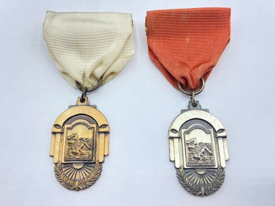 Vintage 1954-55 Kentucky High School Athletic Association Swimming Medals