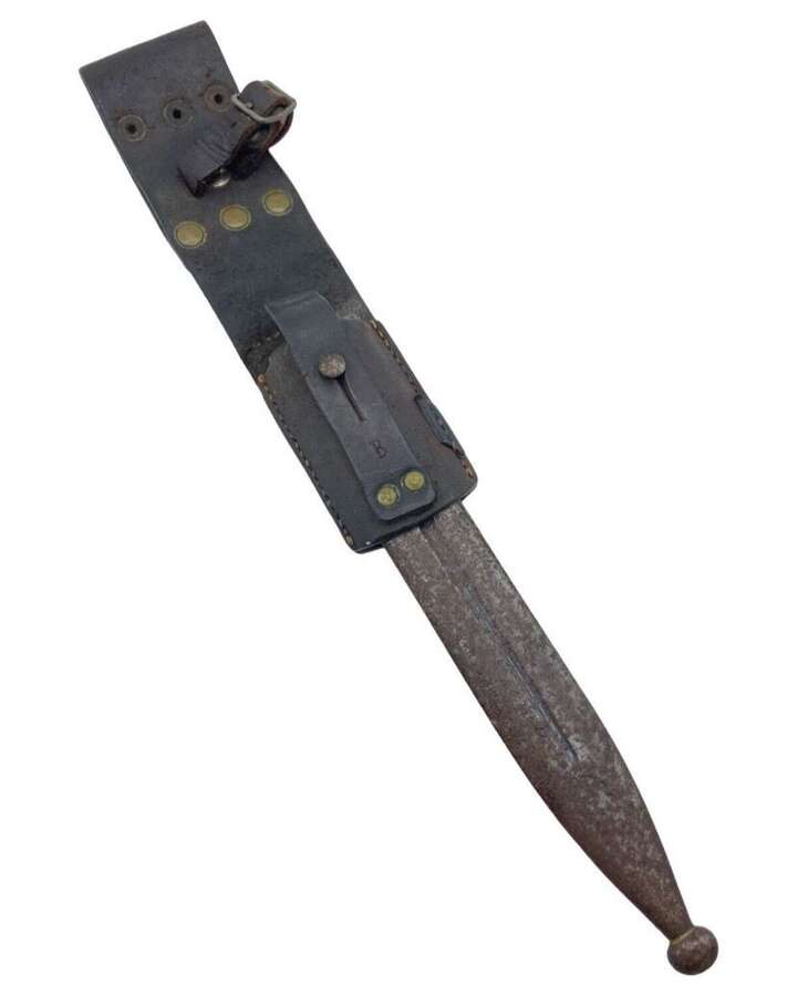 WW2 Period Swedish M1896 Mauser Bayonet Scabbard & Frog
