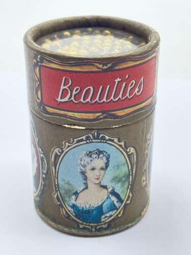 Vintage XVIIIth Century Beauties Match Cylinder & Contents
