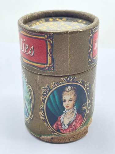 Vintage XVIIIth Century Beauties Match Cylinder & Contents