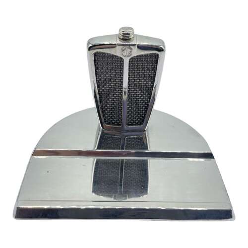 Vintage 1940s Morris Garages MG Radiator Advertising Chrome Desk Tidy